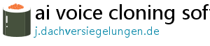 ai voice cloning software